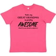 thumbnail image 3 of Inktastic Yeah My Great Grandma Is Pretty Awesome Youth T-Shirt, 3 of 5