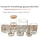 thumbnail image 3 of Vaso de vela transparente con tapa de madera, frasco para velas de aromaterapia de soja, vaso de vidrio redondo para velas, vaso vacío de gran capacidad, 3 of 5