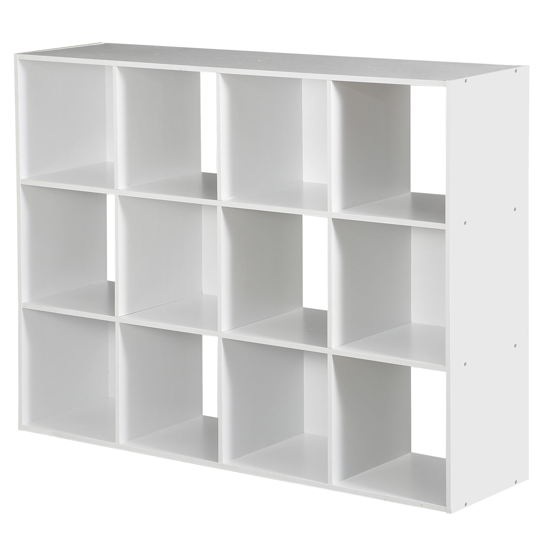 ZENSTYLE 12 Cubes Storage Shelves Organizer Bookshelf Display Cabinet for Home Office White