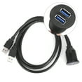 thumbnail image 1 of Cable USB, cable de datos dual USB 3.0, cable para panel de instrumentos, cable USB resistente al agua, características líderes en su clase, 1 of 8
