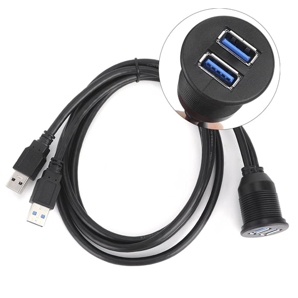 Cable USB, cable de datos dual USB 3.0, cable para panel de instrumentos, cable USB resistente al agua, características líderes en su clase