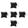 thumbnail image 3 of 5 PCS CPR Masques de Premiers Soins Kits Porte-Clés Unidirectionnels Kits d'Urgence Portables (Noir), 3 of 7