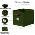 thumbnail image 3 of Storage Basket xx Baskets Storage Organization Bins with Labels (Kallax/ ), 3 of 9