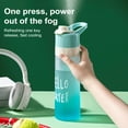 thumbnail image 3 of TidBay Bouteille d'Eau avec Brumisateur Rafraîchissant 650ML Fonction Sans BPA Récipient d'Eau de Sport Portable Mug de Pulvérisation pour Entraînement Physique Extérieur Randonnée Camping, 3 of 7
