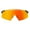 Soft Tact Black; HiPER Red Multilayer Mirror, variant on 100% Aerocraft Sunglasses - Gloss Metallic Black; Gold Mirror Photochromic