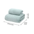 thumbnail image 2 of Huzdenx 2‑Pack Towel Set, Includes 1×Washcloth & 1×Bath Towel, Soft Absorbent Polyester Household Bath Towels for Bathroom, 27.5×55.1in Bath Towel,13.7×29.5in Hand Towel, Multiple Colors Available, 2 of 4