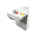 thumbnail image 7 of Milan Pedicure Trolley Pedi Rolling Cart Nail Salon Spa Storage Drawer, White / Ash Grey, 7 of 7