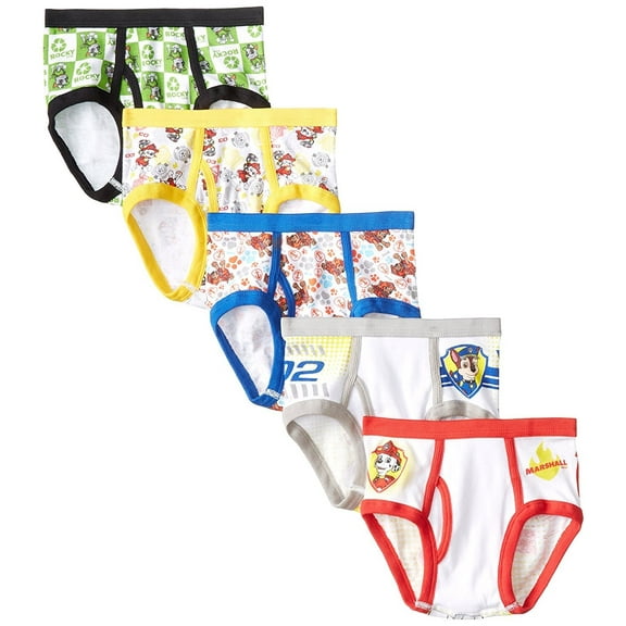 Handcraft Little Boys Paw Patrol Brief (Pack of 5), Assorted, 8