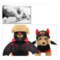 thumbnail image 4 of Disfraz de ala de murciélago negro para mascota, suéter cálido de invierno con capucha, disfraz de Halloween, 4 of 6