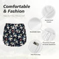thumbnail image 4 of Bixox Women's Cartoon Sharks pattern 2 in 1 Running Shorts - Lightweight Athletic Workout Gym Yoga Shorts Liner with Pockets - Small, 4 of 5