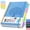 Blue, variant on 5 Subject Notebook College Ruled with Removable Dividers Tabs, 8.5"x11", A4 Hardcover Spiral Notebook with 100GSM Thick Paper, Inner Pocket, Golden Tree Embossed Cover Journal for Note Taking