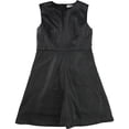 thumbnail image 1 of N Natori Womens Textured Sheath Dress, Black, 8, 1 of 2