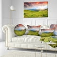 thumbnail image 3 of Designart Green Summer in Carpathians - Landscape Photo Throw Pillow - 12x20, 3 of 5