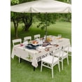 thumbnail image 4 of Outdoor Tablecloth with Umbrella Hole for Patio/Picnic/Party/Camping, Spring Pig Waterproof Table Cloth Rectangle Table Cover Washable, Butterfly Botanical Floral Rustic (54"x 80"), 4 of 8