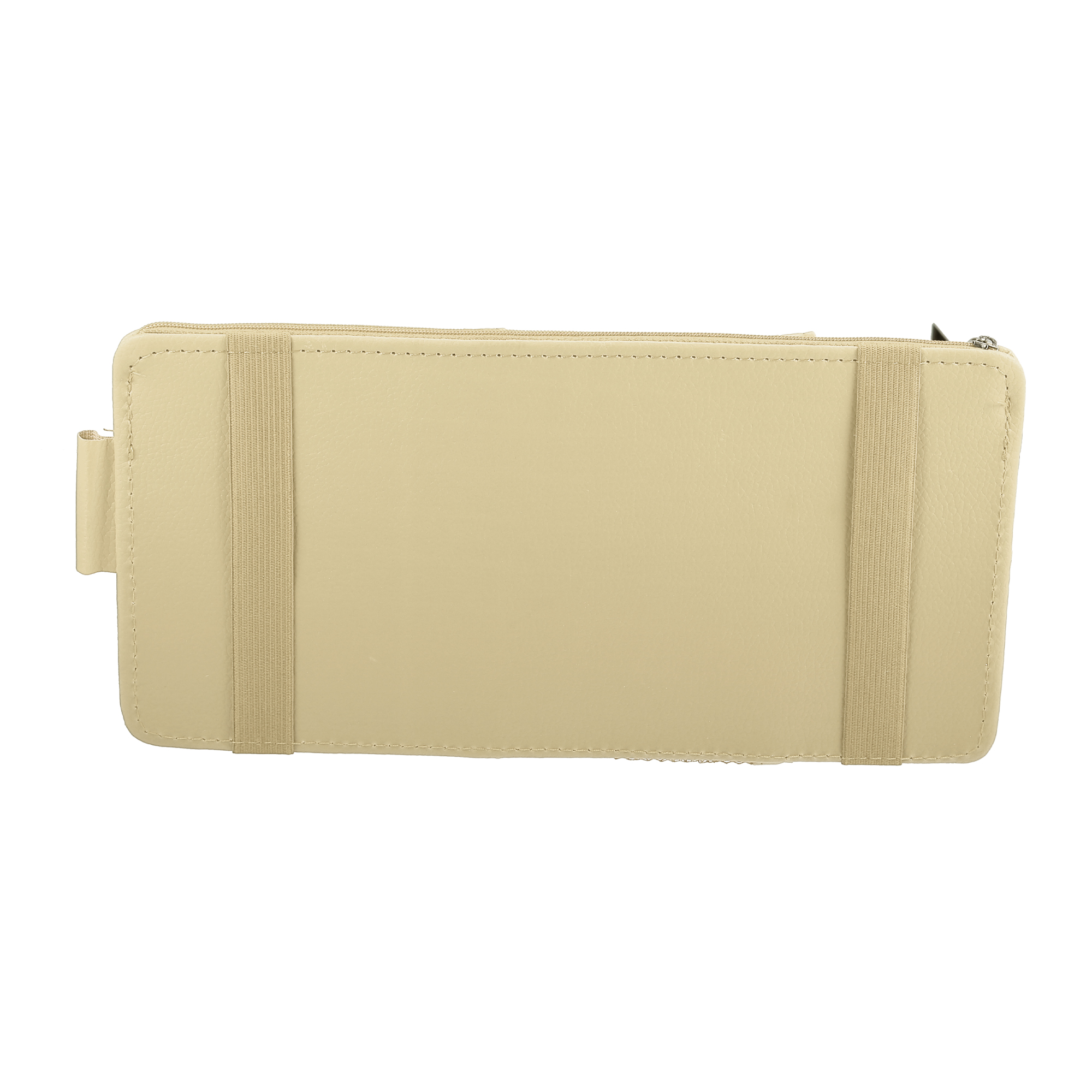 Unique Bargains Car Sun Visor Organizer Auto Interior Accessories Sunglass Holder Beige