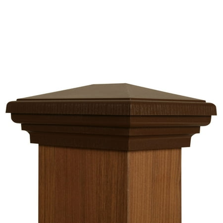 - 4x6 Post Cap (Nominal) - Mocha Brown Estate Series