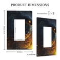 thumbnail image 3 of Fotbe Glowing Snake Dark Forest Print Duplex Receptacle Wall Plate, 1-Gang 5.0" x3.0" Wall Outlet Covers, Dual Outlet Faceplates Covers, Color-matched Screws Included-Style U, 3 of 6