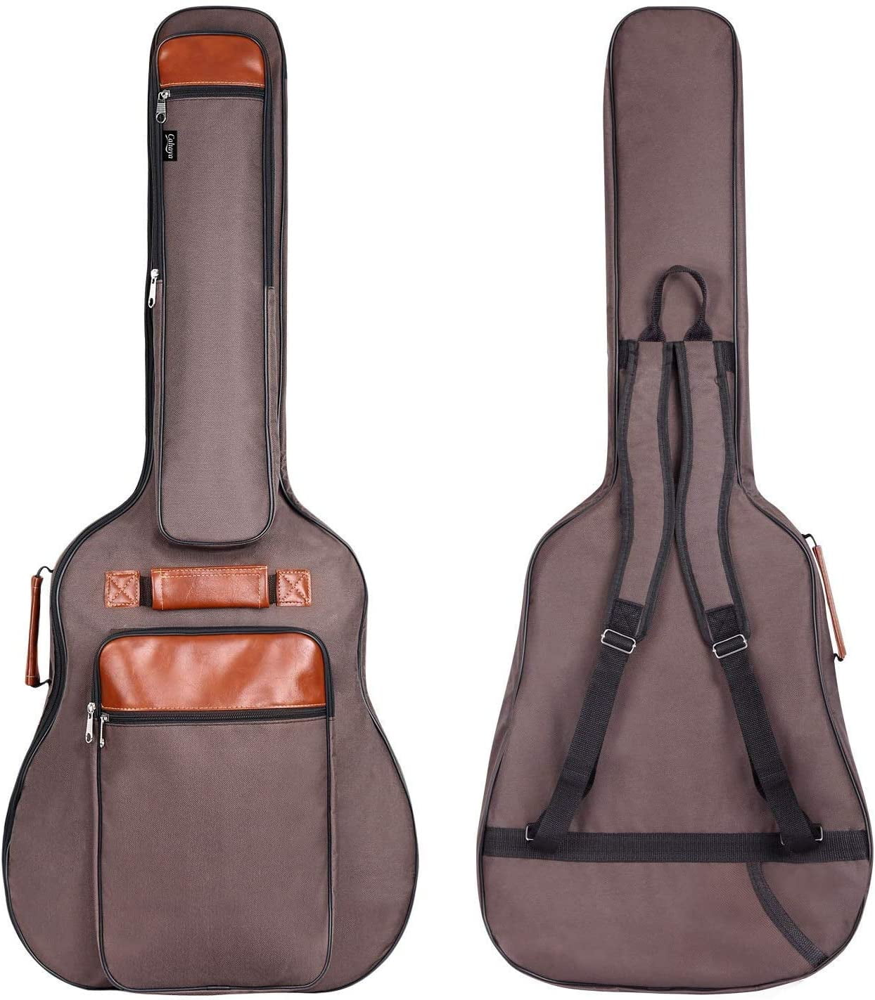 CAHAYA Guitar Cases 41 Inches Oxford Gig Bag Double Straps Multiple