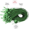 thumbnail image 6 of R’ND Toys Christmas Ornament Hooks – Christmas Tree Easy Snap Fastening Metallic Decorating String Hangers Ornament Hooks for Hanging Christmas Tree Decorations - Pack of 200 (Green), 6 of 6
