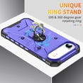 thumbnail image 4 of for iPhone Air Case with Invisible Ring Stand, Military Grade Drop Protection Case Support Car Mount Holder, Heavy Duty Shockproof Phone Cover for iPhone Air, Purple, 4 of 8
