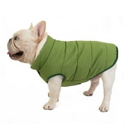 Hiheart Dogs Water Resistant Padded Winter Vest for Small Medium Puppies Green M