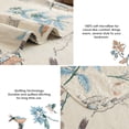 thumbnail image 5 of Jessy Home Floral Bedspread King Size Vintage Bird Quilt Microfiber Coverlet Set, 5 of 9