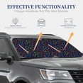 thumbnail image 4 of Xecao Colored Hearts for Foldable Car Sun Shades (2-Pack) offer sun protection with an easy-fold design for convenient windshield shading., 4 of 7