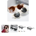 thumbnail image 1 of Sun Glasses Round Frame Comfortable Wearing Not Easy to Fall Off Wide Vision High Clarity UV Protection Waterproof Classic Double Color Sunglasses for Outdoor, 1 of 8
