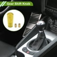 thumbnail image 2 of Perillas de cambio de cristal cilíndricas de ofertas únicas, perilla de cambio universal de acrílico para vehículos automáticos y manuales con 2 adaptadores, 1 juego, amarillo, 10 cm, 2 of 6