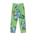 thumbnail image 4 of Bingfone Motorcycle Riding Dinosaur Mens All Over Print Sleep Pajama Pants-Large, 4 of 9