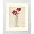 thumbnail image 3 of Amy Melious 15x18 White Modern Wood Framed Wall Art Titled - Red Anemones II, 3 of 5