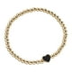 thumbnail image 1 of Pulseras para mujer, regalos para mujer, cuentas redondas geométricas, corazón de melocotón dorado, pulsera con aceite goteando, pulsera para mujer, joyería blanca, pendientes., 1 of 3