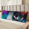 thumbnail image 6 of Lsque Modern Abstract Colorful Skull A Body Pillow Case Cover,Ultra-Soft Microfiber Bed Pillow Cases 20x54 inches,Elegant Bedding,Breathable Durable Pillow Cover with Envelope Closure, 6 of 8