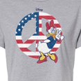 thumbnail image 3 of Disney - Americana - Daisy Peace - Juniors Cropped Cotton Blend T-Shirt, 3 of 5