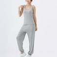 thumbnail image 5 of hotojiny Lounge Sets for Women Tank Tops Sleeveless with Long Pants Pajamas Sets 2 Piece Soft Yoga Outfit Lounge Sleepwear, 5 of 7