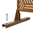 thumbnail image 5 of Metal Privacy Screen 76"H 48"W Freestanding for Deck Balcony Lawn Garden, 5 of 12