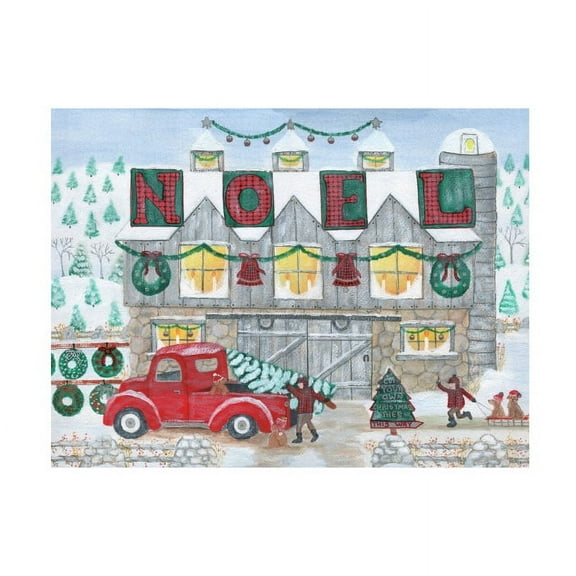 Cheryl Bartley 'Noel Christmas Tree Farm' Canvas Art