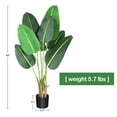 thumbnail image 5 of Yeshouse planta artificial ave del paraíso de 122 cm, árbol decorativo de hojas de plátano realistas, ideal para interiores y exteriores, perfecta para decorar dormitorios, salas, hogares y oficinas, 5 of 5