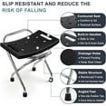 Shower Chair Seat, Stainless Shower Chair for Folding, Safety AntiSlip