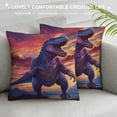 thumbnail image 3 of COMIO Tyrannosaurus Rex 3D Printed Dinosaur Quilt Cover Duvet Cover Comforter Covers Bedding Set Microfiber for Childrens and Adults with Pillowcases with Zipper Closure Twin, 3 of 5