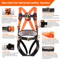 thumbnail image 3 of Kit de arnés de seguridad QFU para protección contra caídas con absorción de impactos, 3 of 6