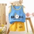 thumbnail image 2 of Toddler Boy Clothes Little Baby Boys Outfits 2PCS Summer Short Sleeve With Pants Clothing Set Kaprioy, 2 of 4