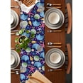 thumbnail image 2 of Watercolor Ocean Shell Starfish Conch Table Runner-70 Inch Long Summer Marine Life Table Runners Linen Burlap Tablerunner for Kitchen Dining Room Holiday Party, 2 of 9