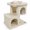 Beige, variant on Gymax 25.5'' Cat Tree w/2 Large Condo Padded Top Perch Sisal Scratching Posts for Cats Beige