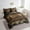 Brown, variant on Happy Camping Camper Bedding Comforter Sets 7pcs Vintage Farmhouse Bed in a Bag Rustic Old Barn Door King Bedding Sets Retro Windmill Jungle Silhouette Comforter Set RV Travel Trailer Car Bedding Sets