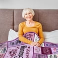 thumbnail image 3 of Grandma Gifts Blanket - Birthday Gifts for Granny, Best Grandma Ever Gifts, Gifts for Granny from Granddaughter, Granny Gift for Mothers Day Christmas, Granny Blanket 60"x50", 3 of 6