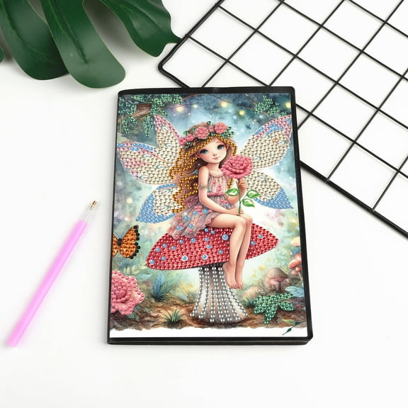 Diamond painting kit notebook, genie DIY art craft kit, A5 perfect creative gift, diamond decoration, suitable for painting, writing and notebook use