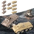 thumbnail image 1 of 5x Conjunto de modelos de montaje 2Pc 4D Simulación 1:72 de vehículo jugar Micro colecciones de paisajes Keepsake CUTICAT Tanques en miniatura, 1 of 7