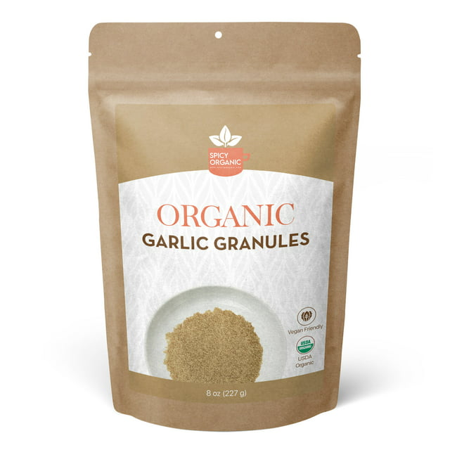 Organic Garlic Granules: Add Rich Garlic Flavor to Your Cooking with 100% Natural and Non-GMO Garlic Powder