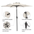 thumbnail image 2 of COBANA 7.5ft Patio Umbrella with Base Included, Outdoor Market Table Umbrella with Stand Weights, Cream White, 2 of 7